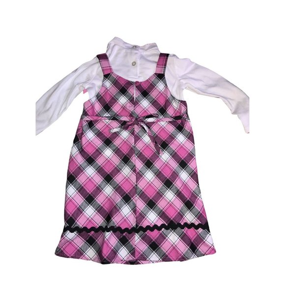 Girls 4T Pink Jumper w/ appliqué Dog - Picture 3 of 5